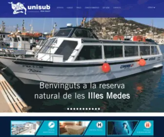 Unisub.es(Centre de busseig i immersions a l´Estartit) Screenshot