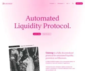 Uniswap.org(Uniswap Protocol) Screenshot