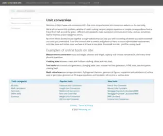 Unit-Conversion.info(Unit conversion) Screenshot
