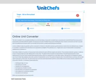 Unitchefs.com(Online Unit Converter) Screenshot