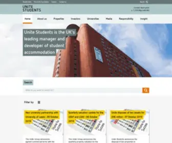 Unite-Group.co.uk(Unite Students) Screenshot