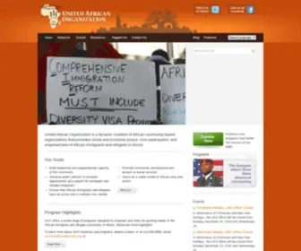 Uniteafricans.org(United African Organization) Screenshot