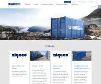 Uniteam.com(Norwegian quality worldwide) Screenshot