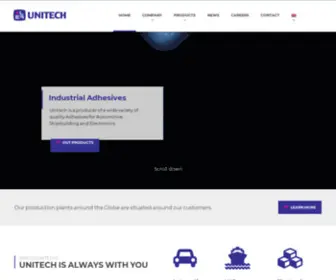 Unitech99.com(Industrial Adhesives for Automotive) Screenshot