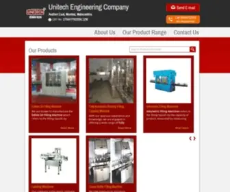 Unitechfillingsystem.com(Unitech Engineering Company) Screenshot