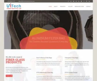 Unitechindustries.com(Fiberglass Filter Bag) Screenshot