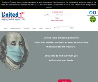 United1STfcu.org(United 1st FCU) Screenshot