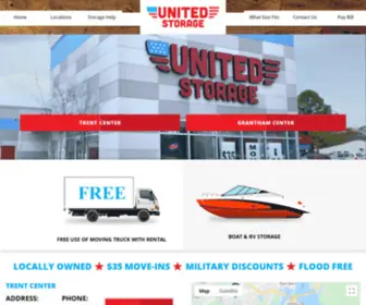 United4Storage.com(Self Storage Units in New Bern) Screenshot