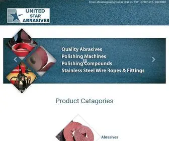 Unitedabrasives-Uae.com(United Steel Abrasives) Screenshot