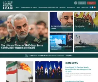 Unitedagainstnucleariran.com(United Against Nuclear Iran) Screenshot