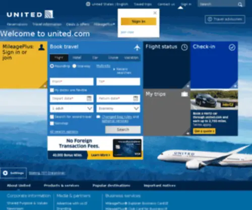 Unitedairlines.co.uk(Unitedairlines) Screenshot