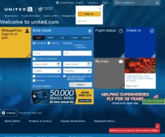 Unitedairlines.com.hk(United Airlines) Screenshot