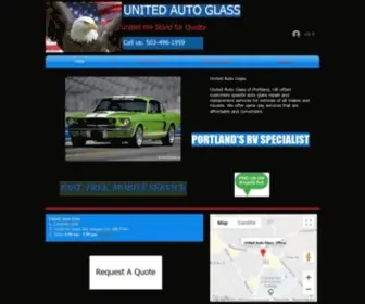 Unitedautoglass.net(RV GLASS) Screenshot