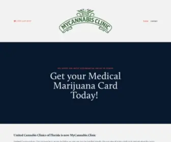 Unitedcannabisclinicsofflorida.com(United Canabis Clinics of Florida is now MyCannabis.Clinic) Screenshot