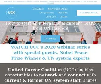 Unitedcareercoalition.org(How to start a UN career) Screenshot