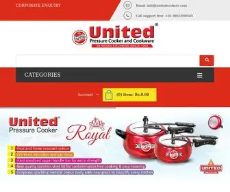 Unitedcookers.com(United Pressure Cooker) Screenshot