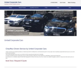 Unitedcorporatecars.com.au(Australia&#039;s Premium Chauffeur Car Company) Screenshot