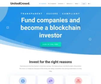 Unitedcrowd.com(SME financing platform) Screenshot