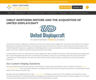 Uniteddisplaycraft.com(Great Northern Instore) Screenshot