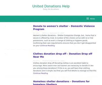 Uniteddonationshelp.com(United Donations Help) Screenshot