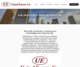 Unitedescrowinc.com(United Escrow Co) Screenshot