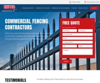 Unitedfencecompany.com(United Fence & Construction) Screenshot