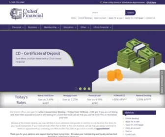 Unitedfinancialcu.org(United Financial Credit Union) Screenshot