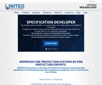 Unitedfiresystems.net(Premium fire protection systems) Screenshot