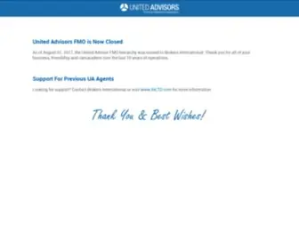 Unitedfmo.com(United Advisors Financial Marketing Organization) Screenshot
