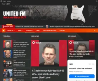 Unitedfmradio.com(Rock and Metal 24/7) Screenshot