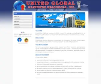 Unitedglobal.com.ph(United Global Manpower Resources) Screenshot