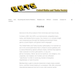 Unitedhaikuandtankasociety.com(United Haiku and Tanka Society) Screenshot