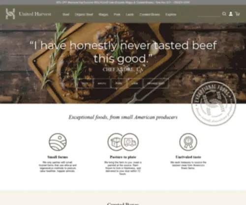Unitedharvest.com(United Harvest) Screenshot