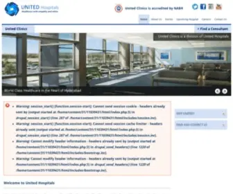 Unitedhospitals.net(United Hospitals) Screenshot