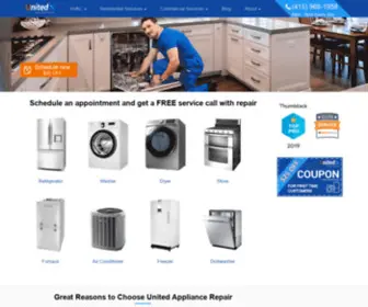 Unitedhvacrepair.com(Reliable Appliance Service at affordable prices) Screenshot