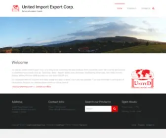 Unitedimpexp.com(Welcome. Our goal at United Import Export) Screenshot