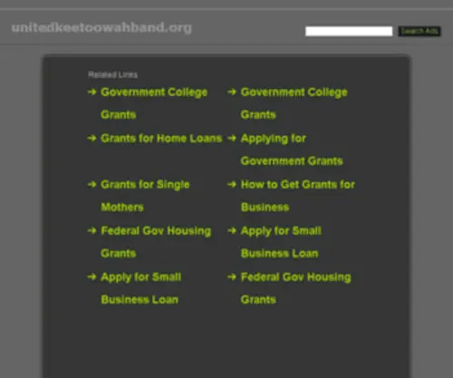 Unitedkeetoowahband.org(United Keetoowah Band of Cherokee Indians in Oklahoma) Screenshot