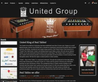 Unitedking.co.za(United Pool Tables) Screenshot