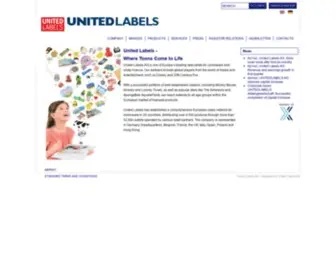 Unitedlabels.com(United Labels) Screenshot