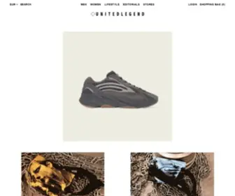 Unitedlegend.com(Luxury, streetwear & independent designers) Screenshot