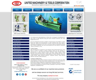 Unitedmachinetools.com(United machinery & tools corporation) Screenshot