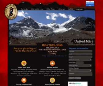 Unitedmice.com(Treks and Tours organised by United Mice) Screenshot