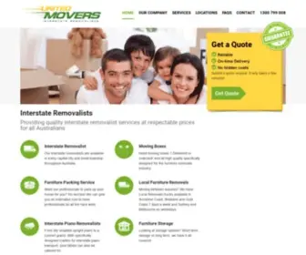 Unitedmovers.com.au(Interstate Removalists) Screenshot