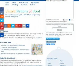 Unitednationsoffood.com(The United Nations of Food (NYC)) Screenshot