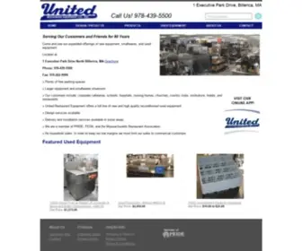 Unitedrestaurant.com(United Restaurant Equipment Co) Screenshot