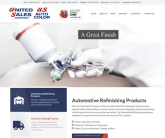 Unitedsalescompany.com(Ohio Automotive Refinishing Products For Auto Body Repair Jobs) Screenshot