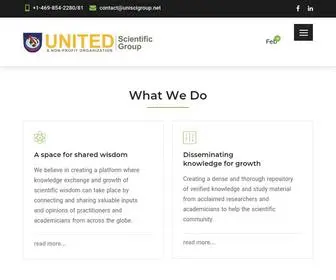 UnitedscientificGroup.org(USG) Screenshot