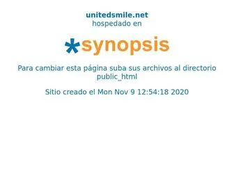 Unitedsmile.net(Hospedado en) Screenshot