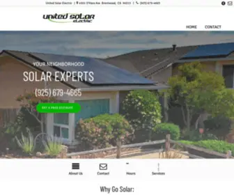 Unitedsolarelectricbrentwood.com(United Solar Electric) Screenshot