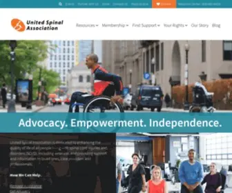 Unitedspinal.org(United spinal association) Screenshot
